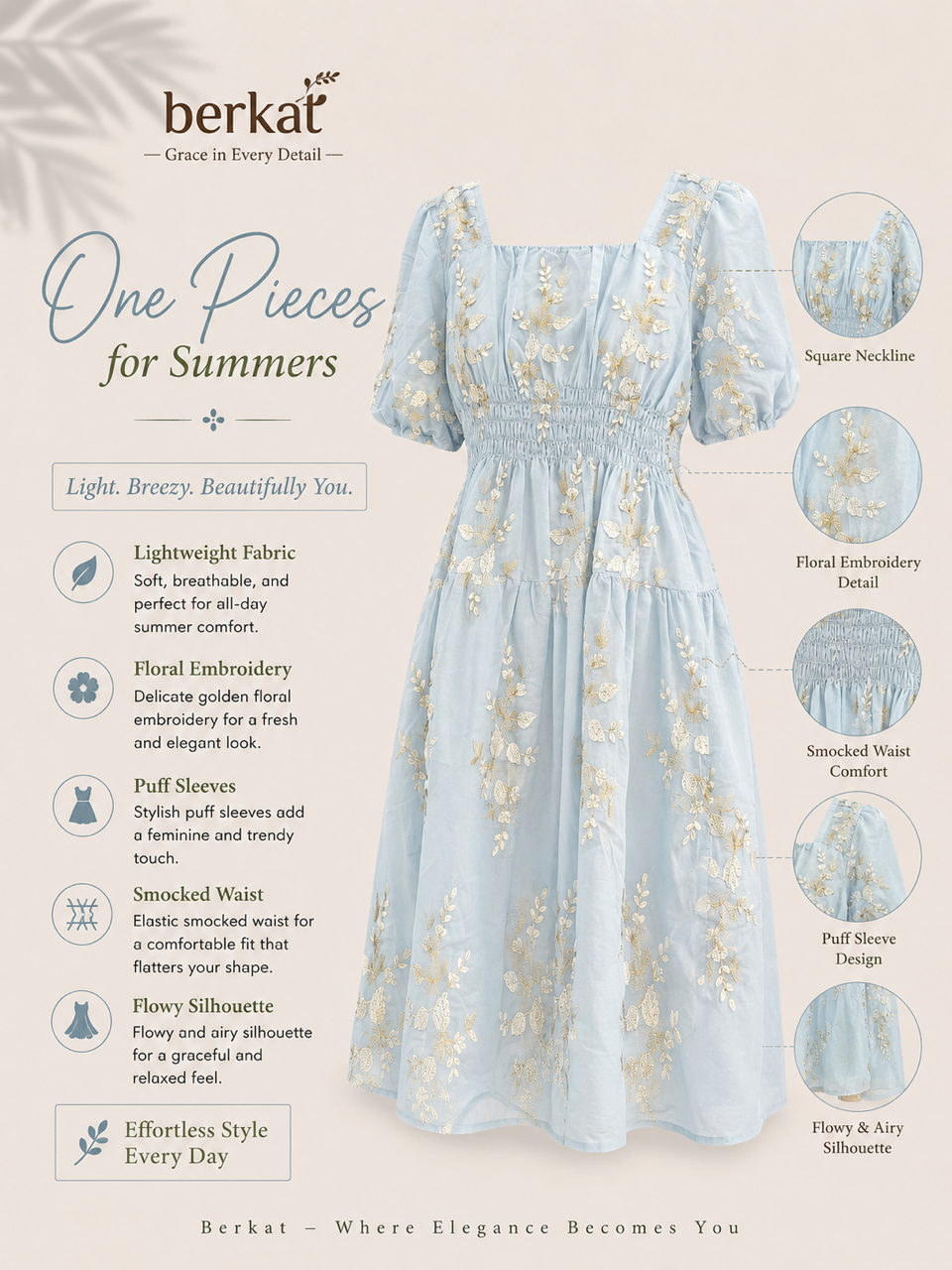 Organza Short One Piece