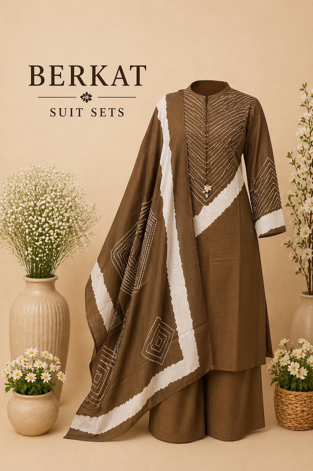 Printed Cotton Suit Set