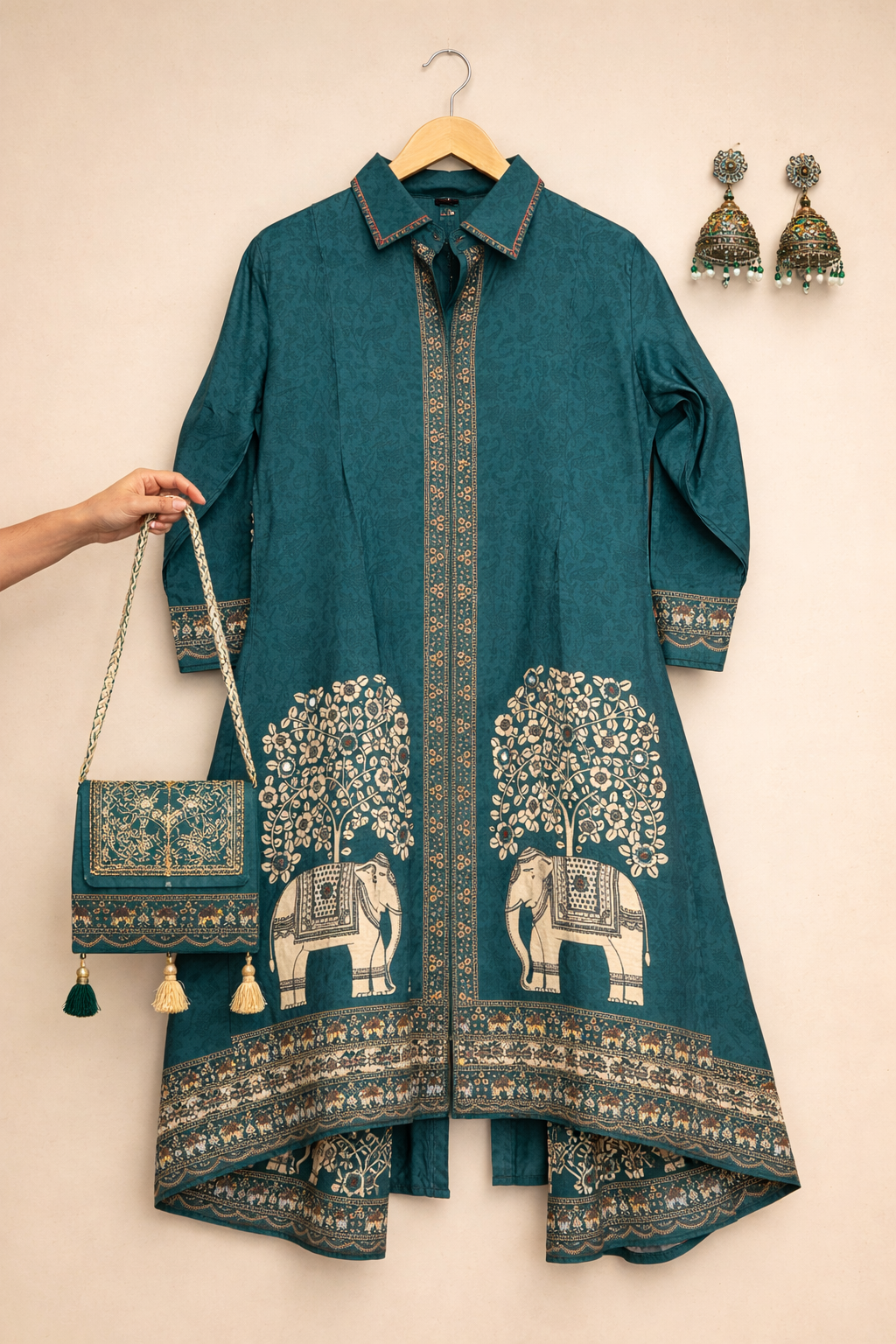 Pure Muslin Co-ord Set