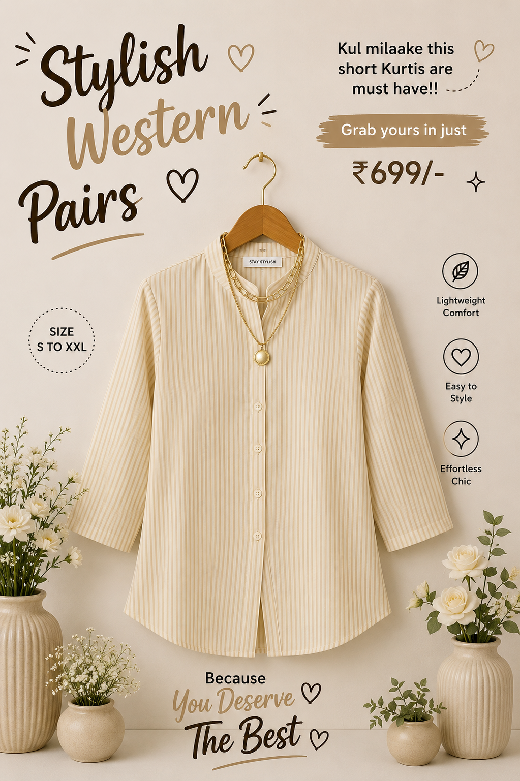 Flex Cotton Short Kurti