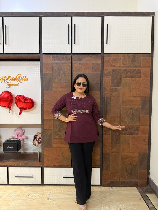 Embroidered Short Kurti