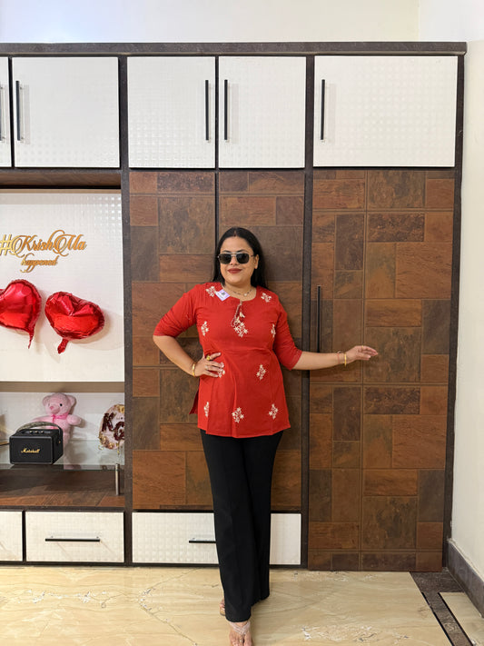 Embroidered Short Kurti