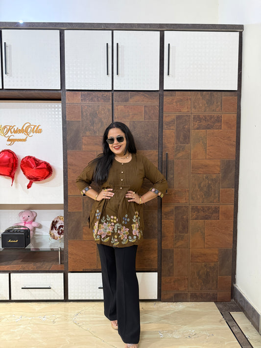 Embroidered Short Kurti