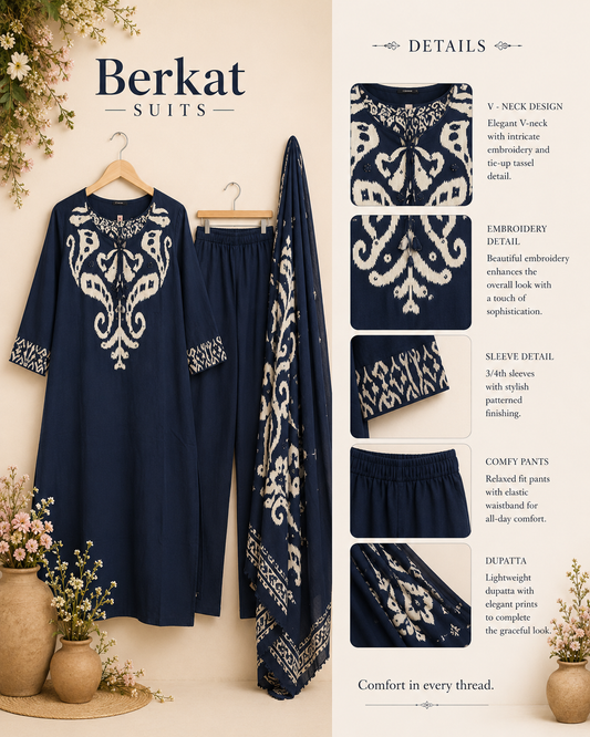 Printed Cotton Suit Set