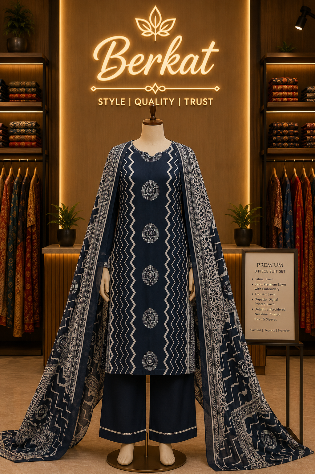 Heavy Rayon Printed Suit Set
