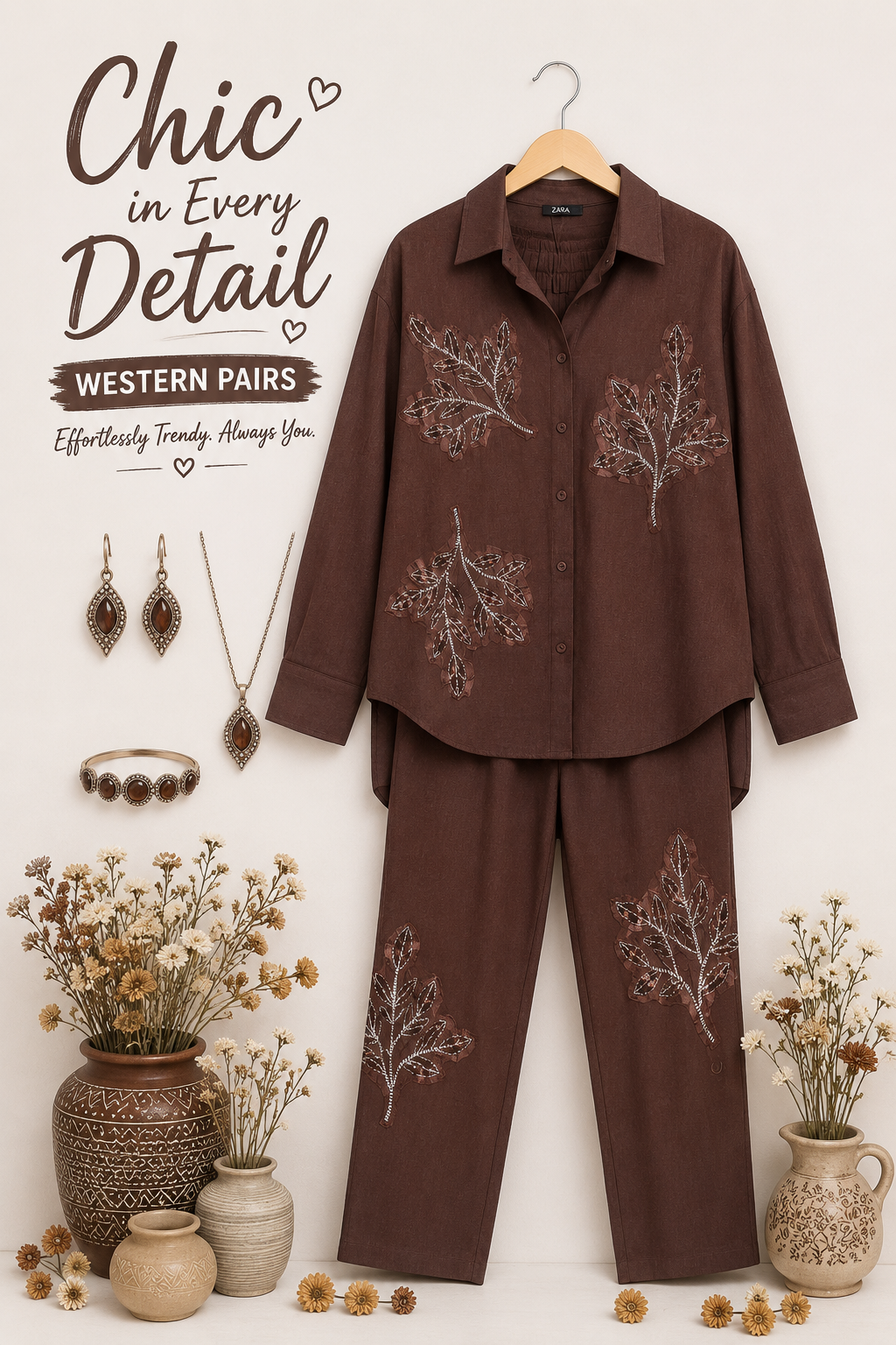 Embellished Western Co-ord Set