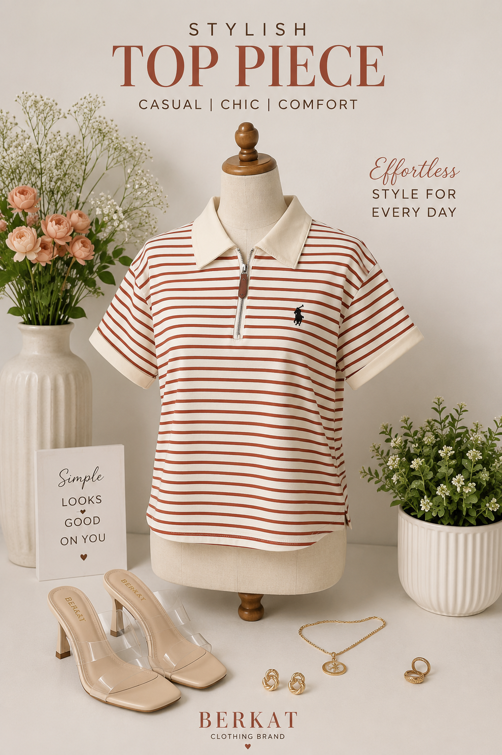 Stripe Imported T-shirt