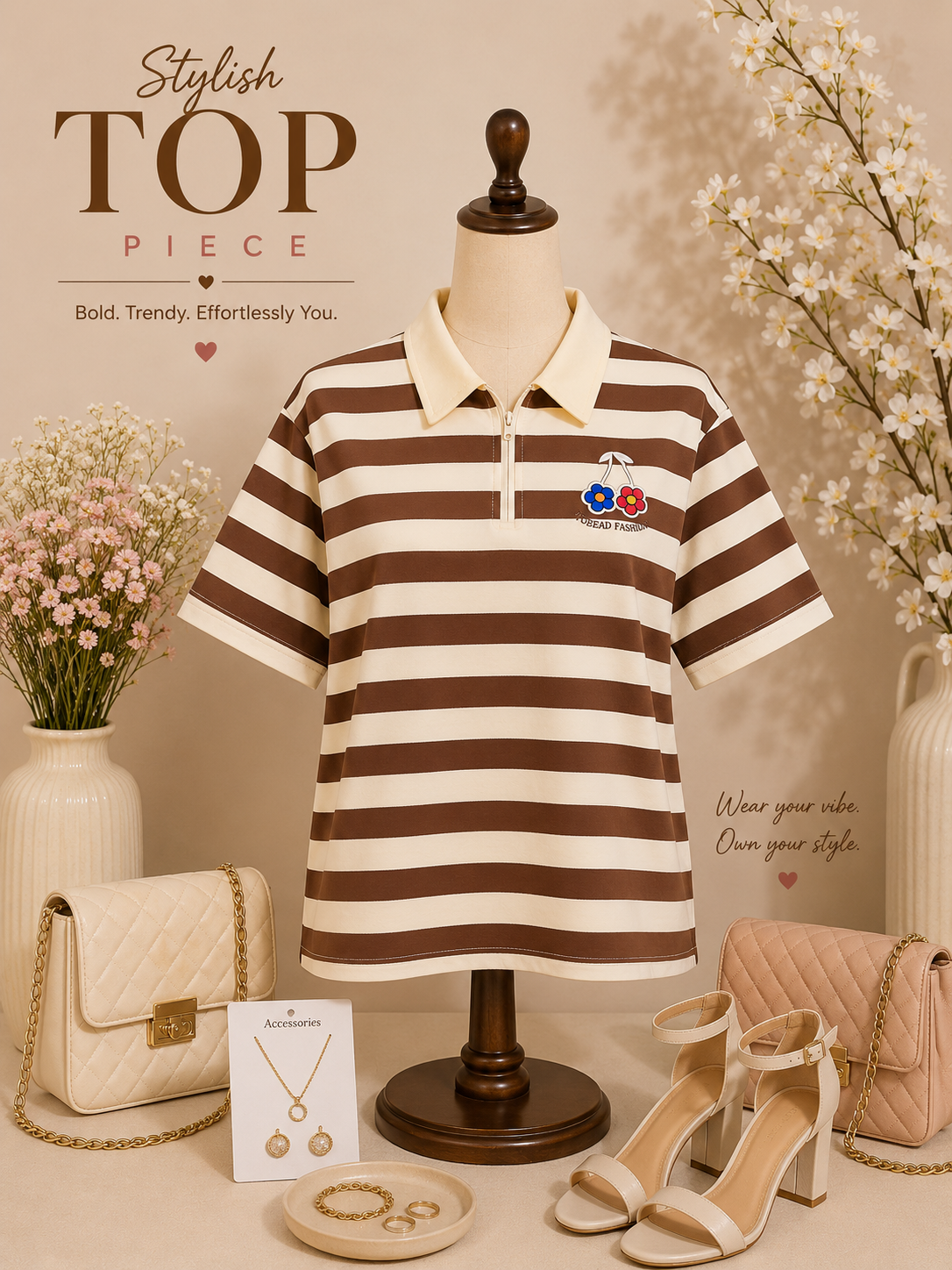 Stripe Imported T-shirt