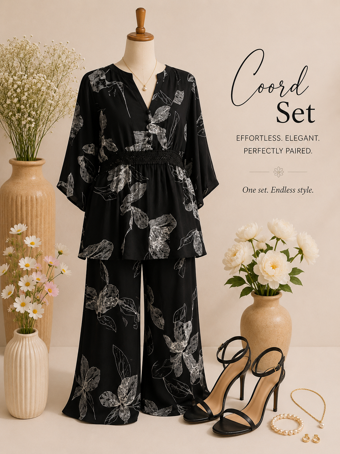 Crepe Co-ord Set