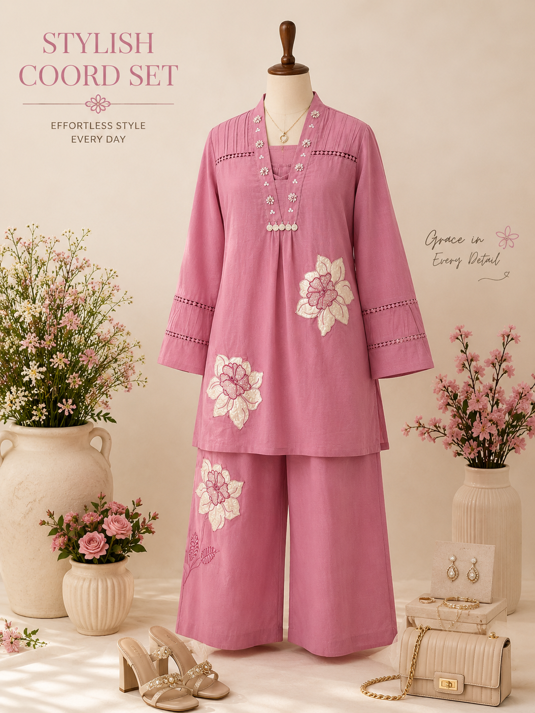 Beautiful Pink Co-ord Set