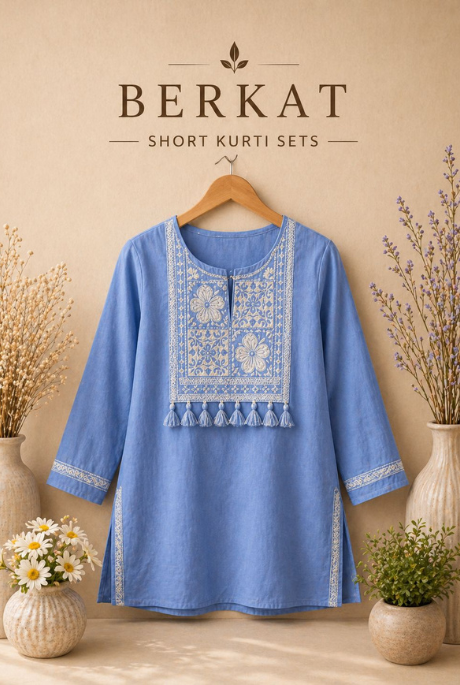 Sky Blue Kurti