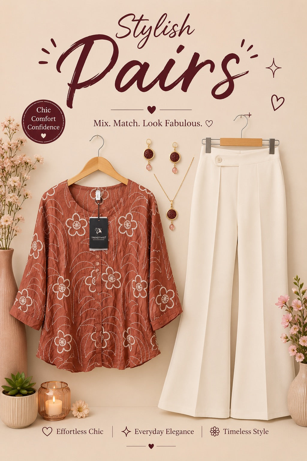 Thread Embroidery Top