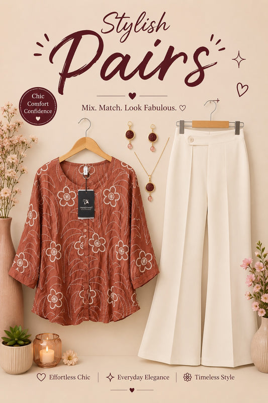 Thread Embroidery Top