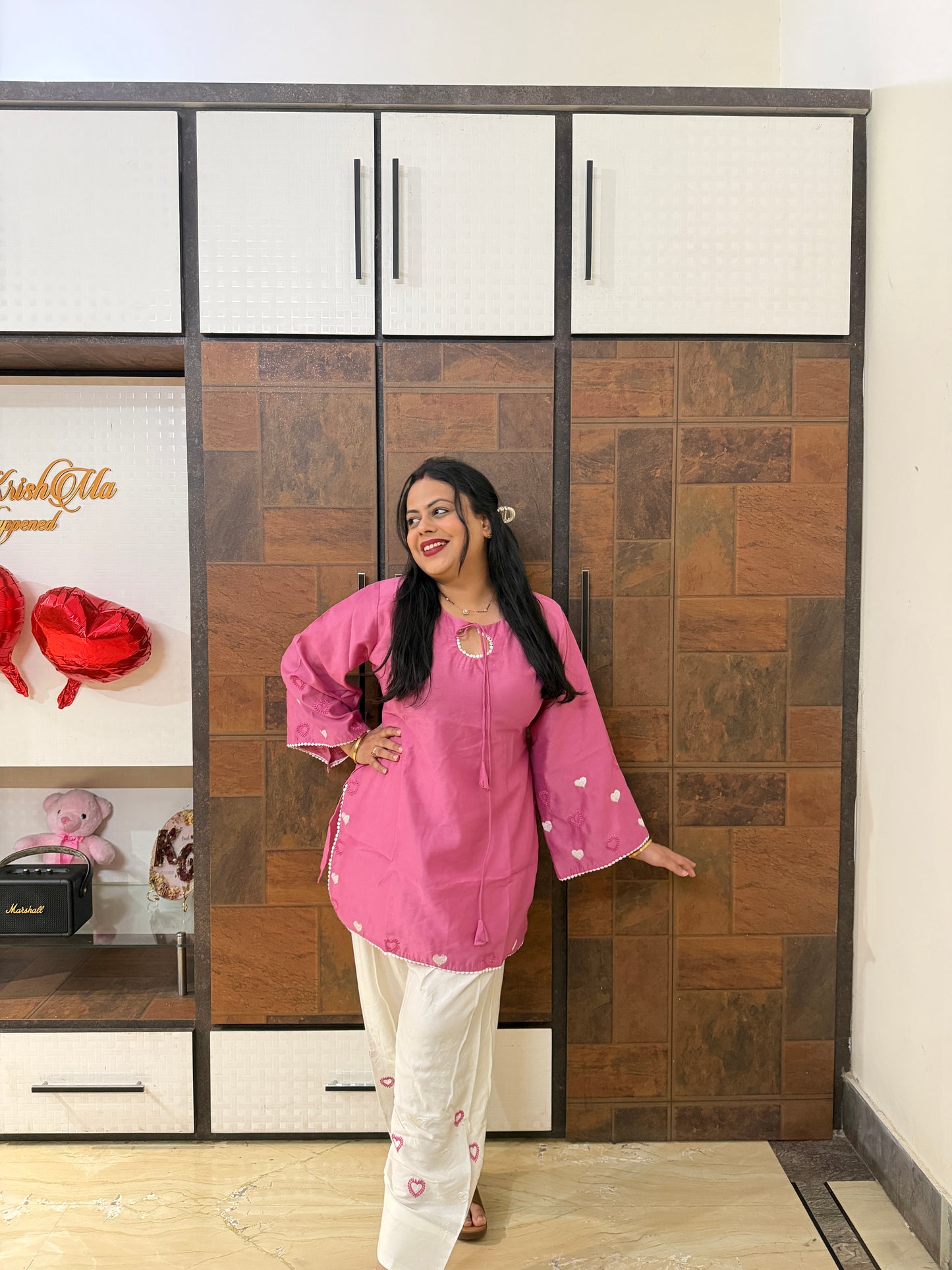 Baby Pink Farshi Salwar