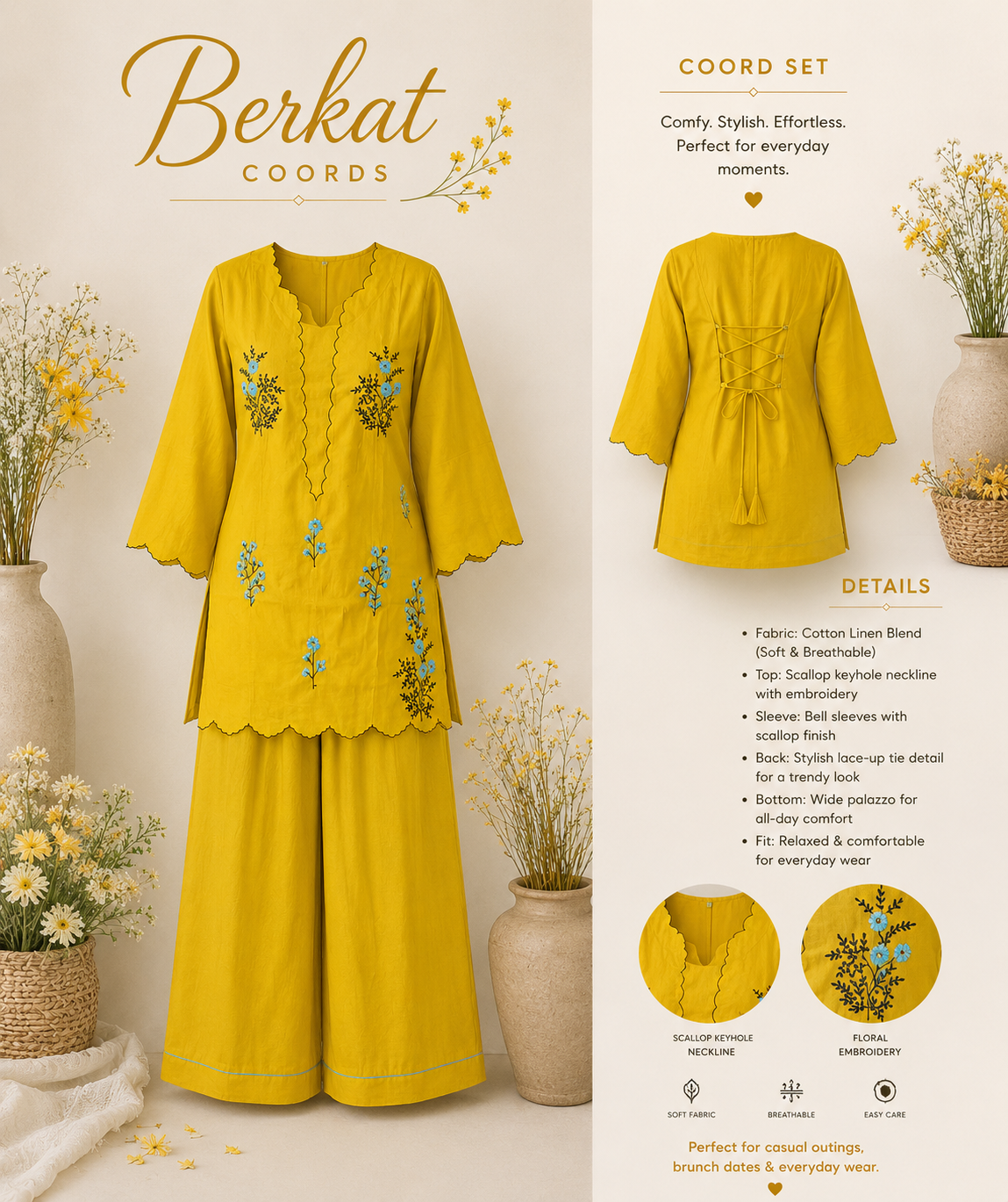Yellow Organza Farshi Salwar