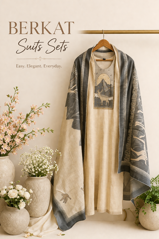Jamdani Printed Suit Set