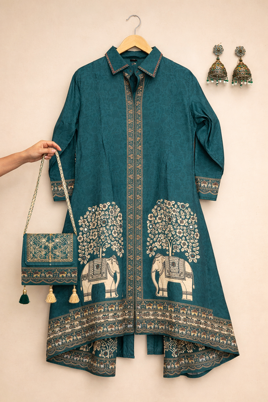 Pure Muslin Co-ord Set
