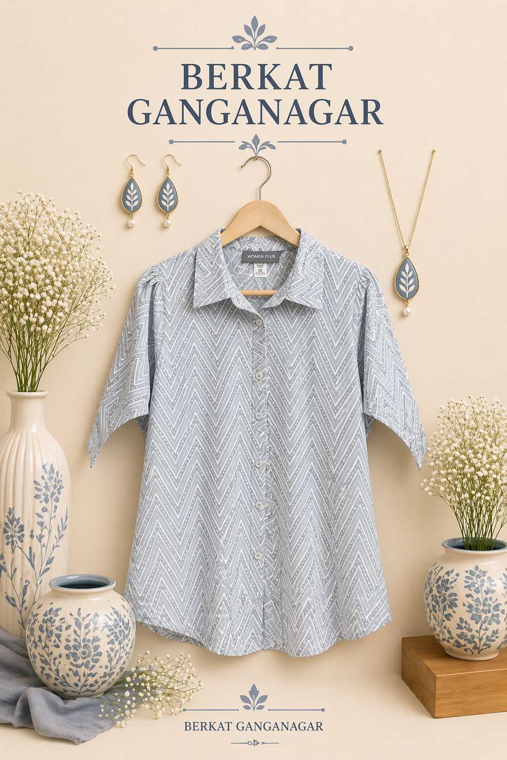 Collar Neck Short Kurti