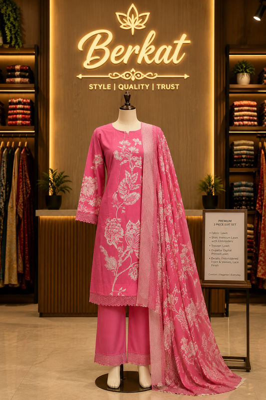 Cotton Printed Suit