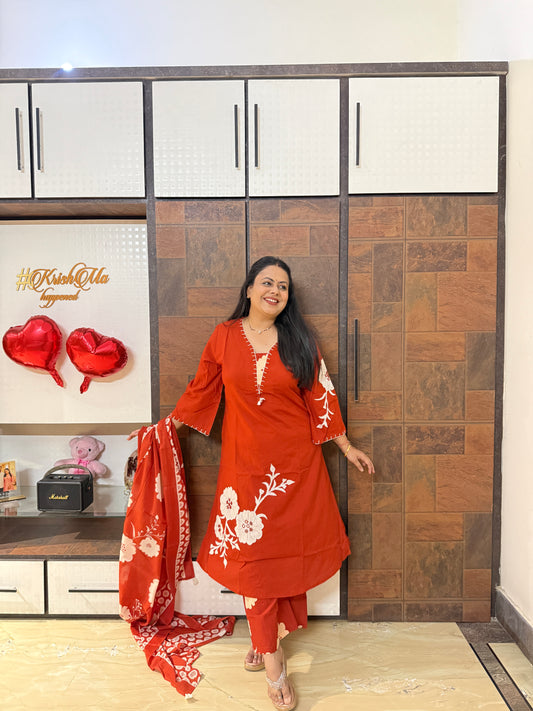 Pure Cotton Printed Suit Set
