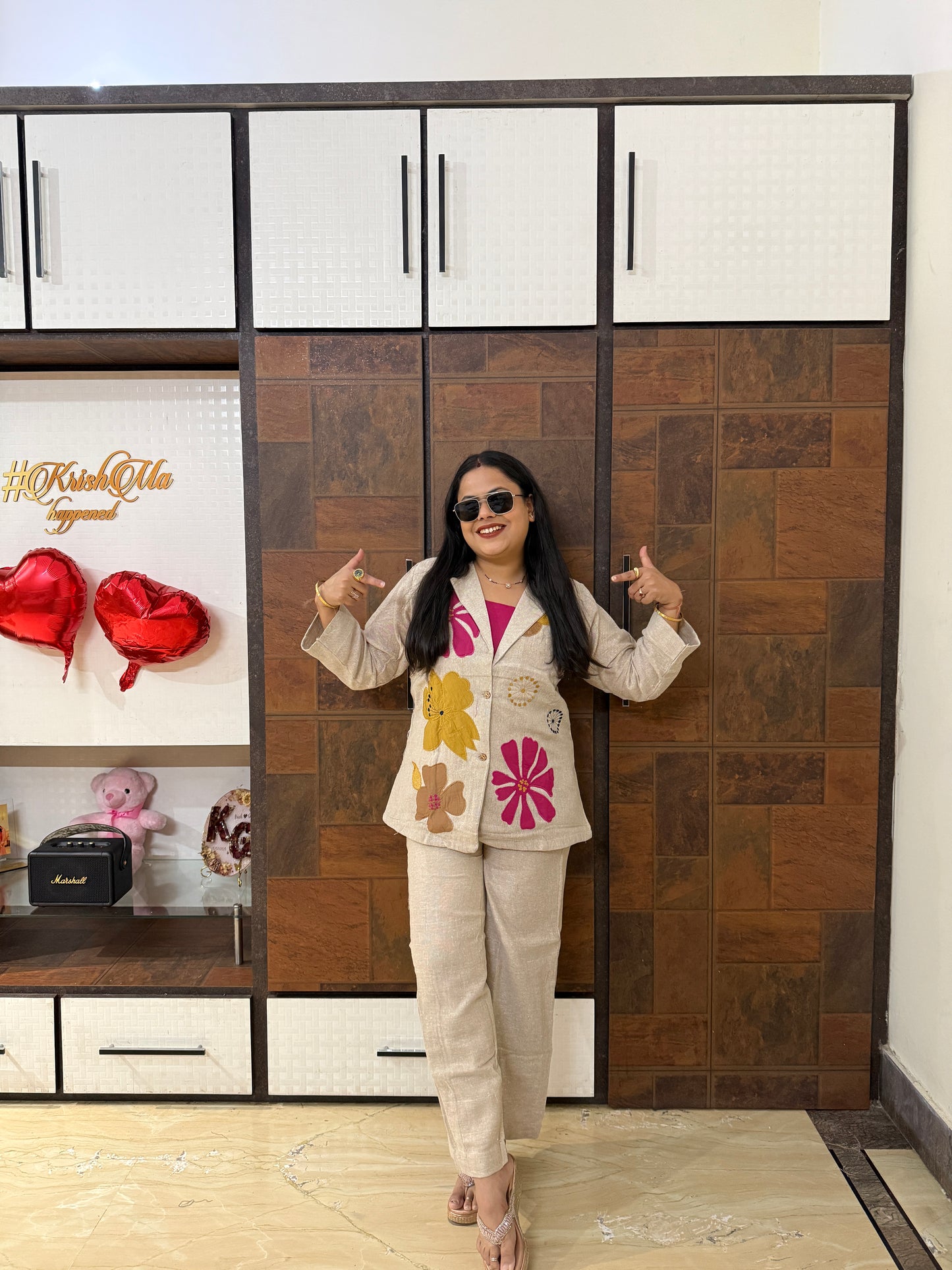 Three Piece Jute Co-ord Set