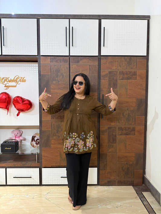 Embroidered Short Kurti