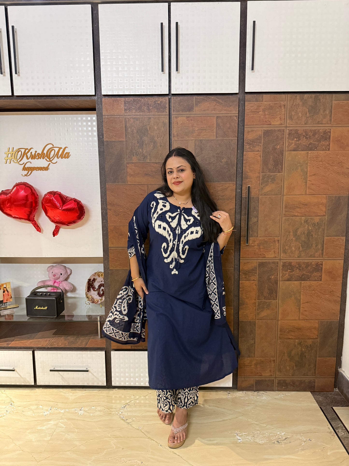 Printed Cotton Suit Set