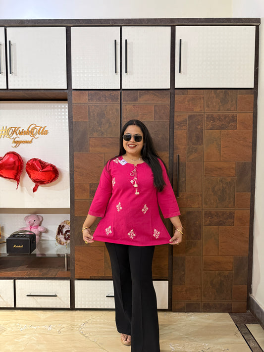 Embroidered Short Kurti