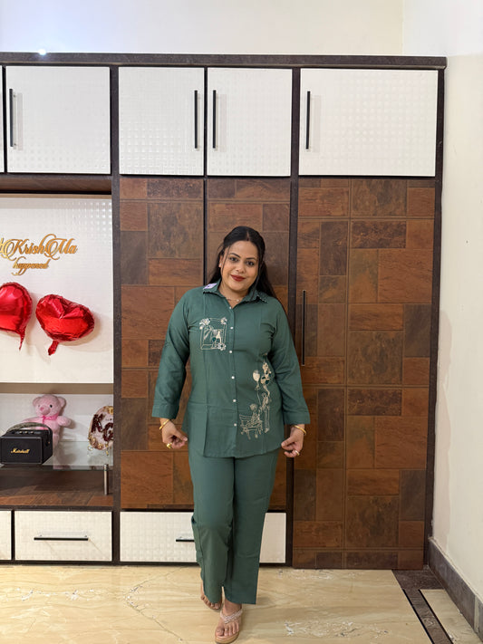 Heavy Rayon Routine Wear Co-ord Set