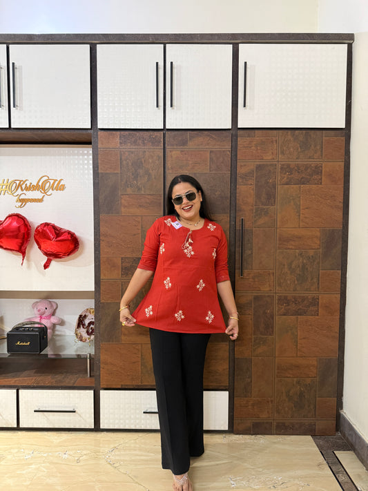 Embroidered Short Kurti