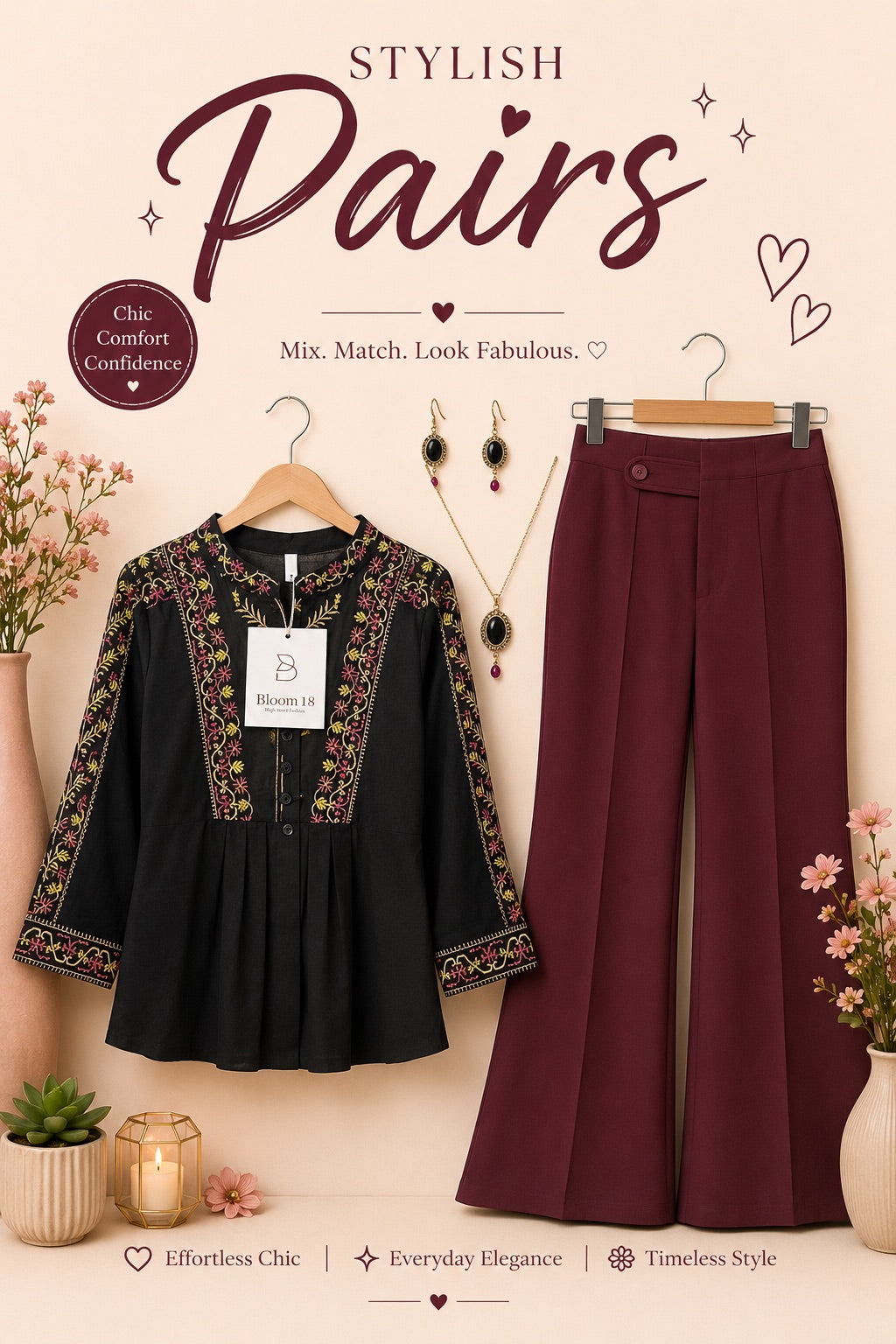 Crop Embroidered Top