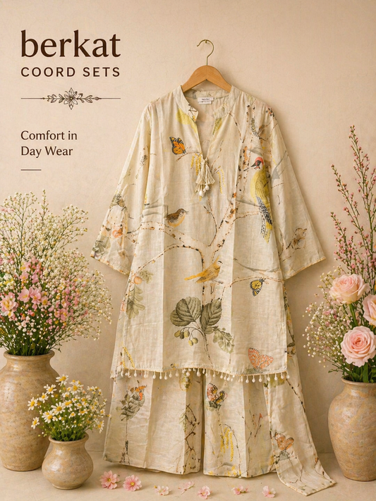 Pure Crepe Floral Co-ord Set