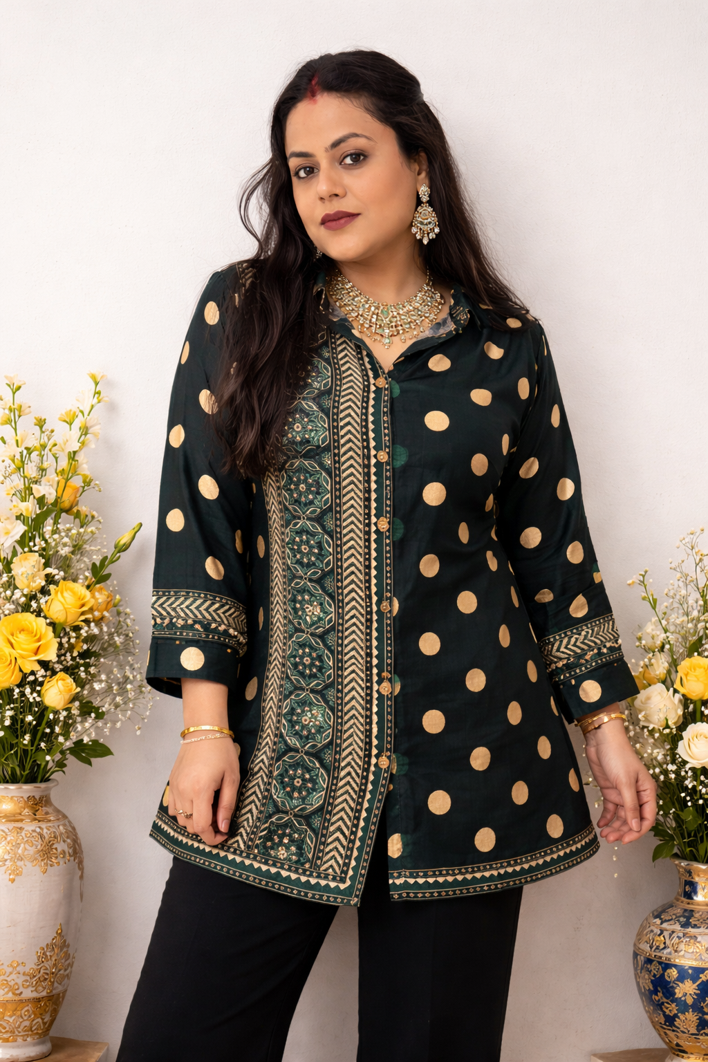 Pure Crepe Short Kurti