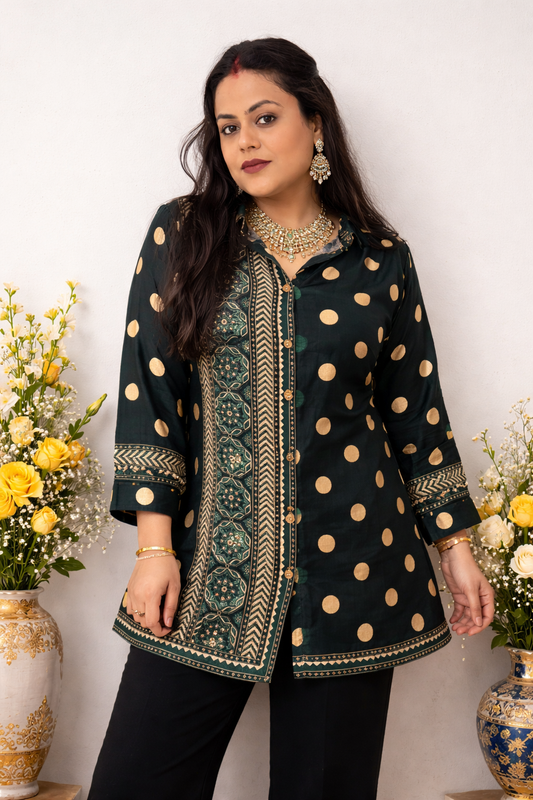 Pure Crepe Short Kurti