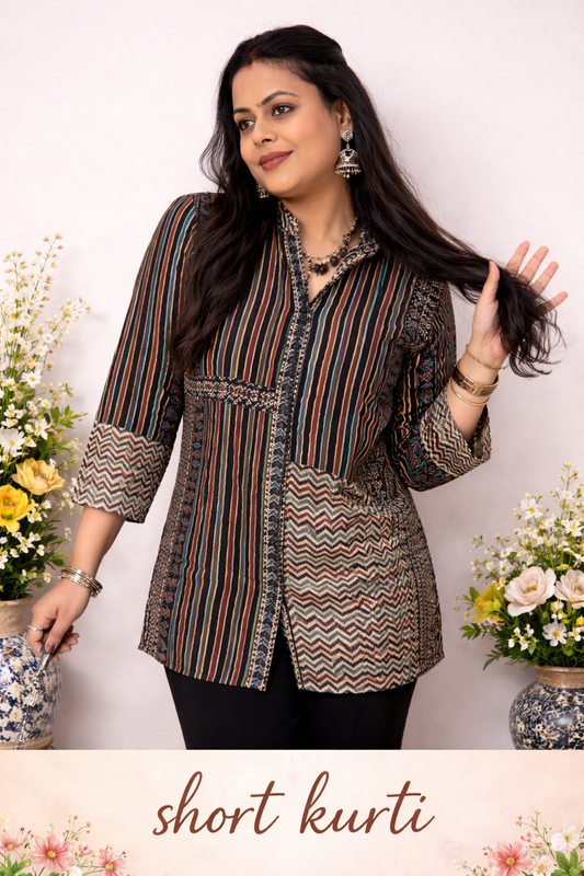 Pure Crepe Short Kurti