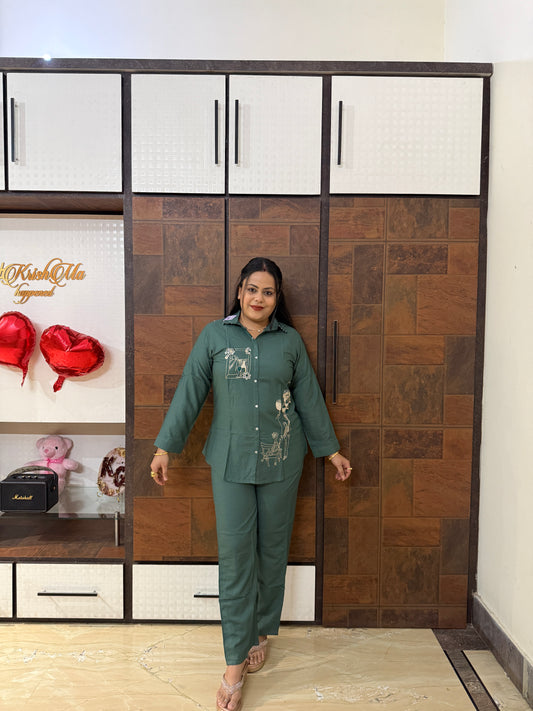 Heavy Rayon Routine Wear Co-ord Set
