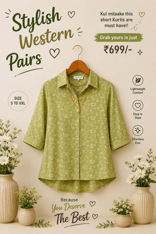 Collar Neck Short Kurti