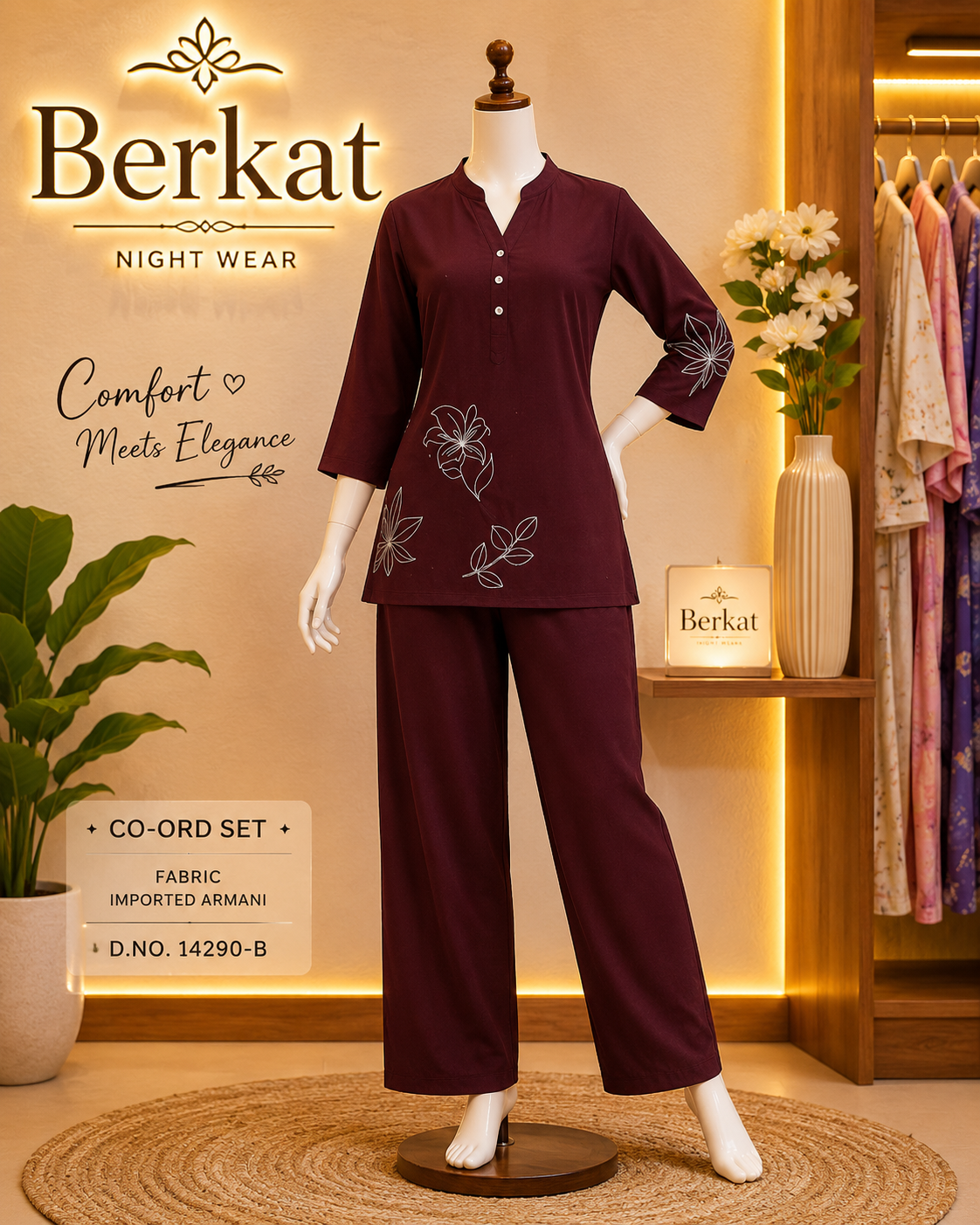 Night Suit Cum Co-ord Set