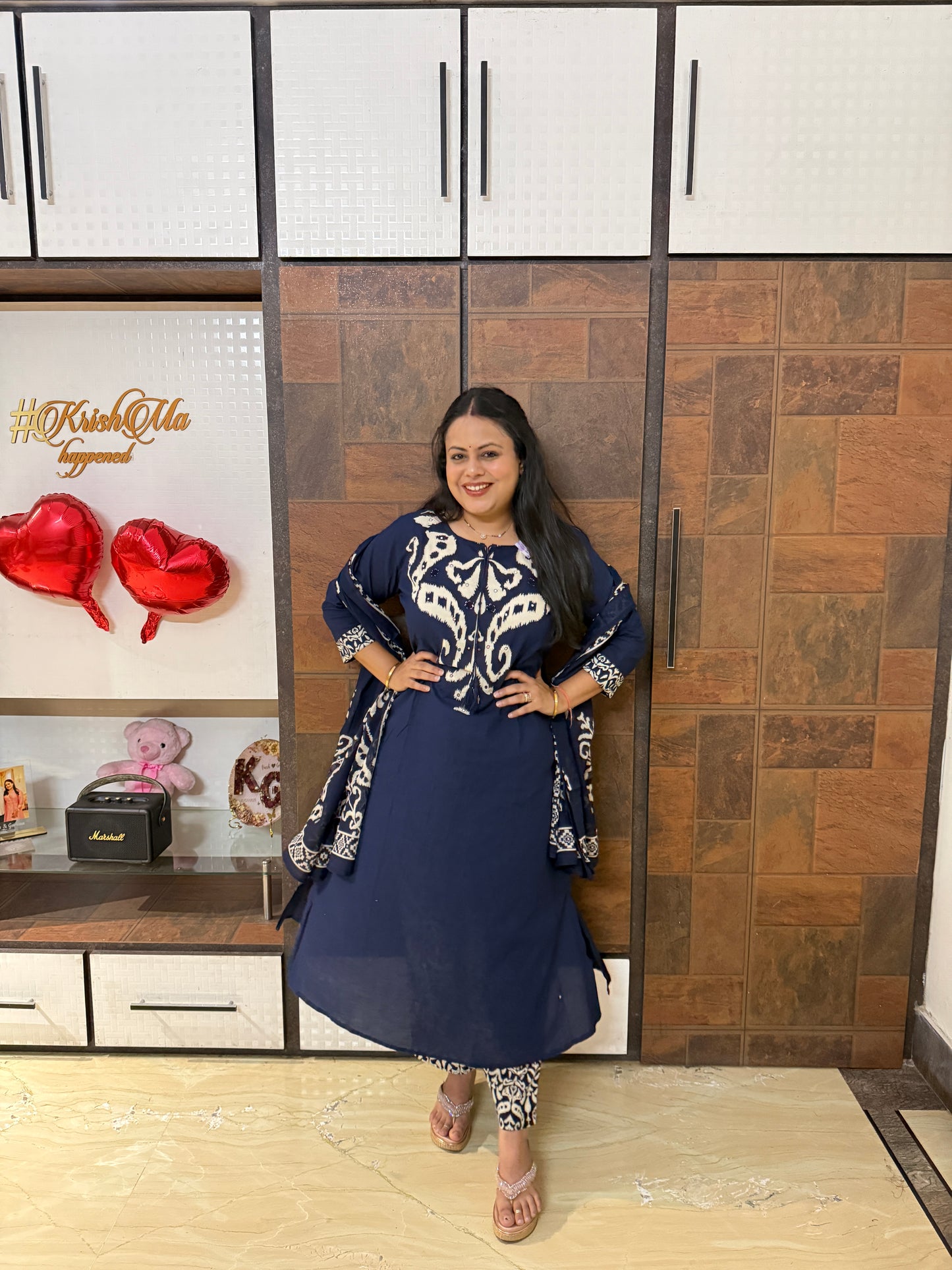 Printed Cotton Suit Set