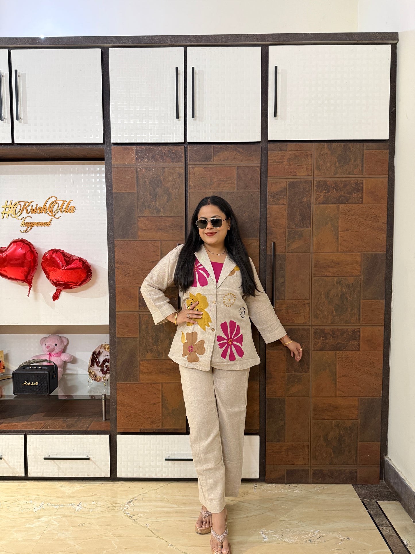 Three Piece Jute Co-ord Set