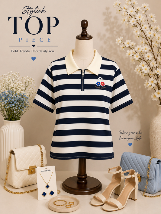 Stripe Imported T-shirt