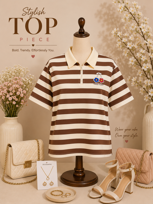 Stripe Imported T-shirt