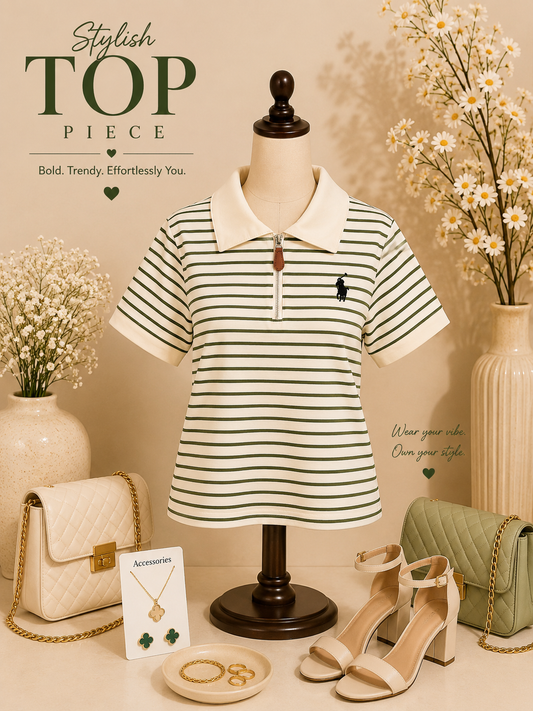 Stripe Imported T-shirt