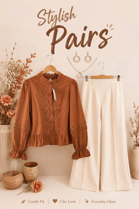 Rust Partywear Top