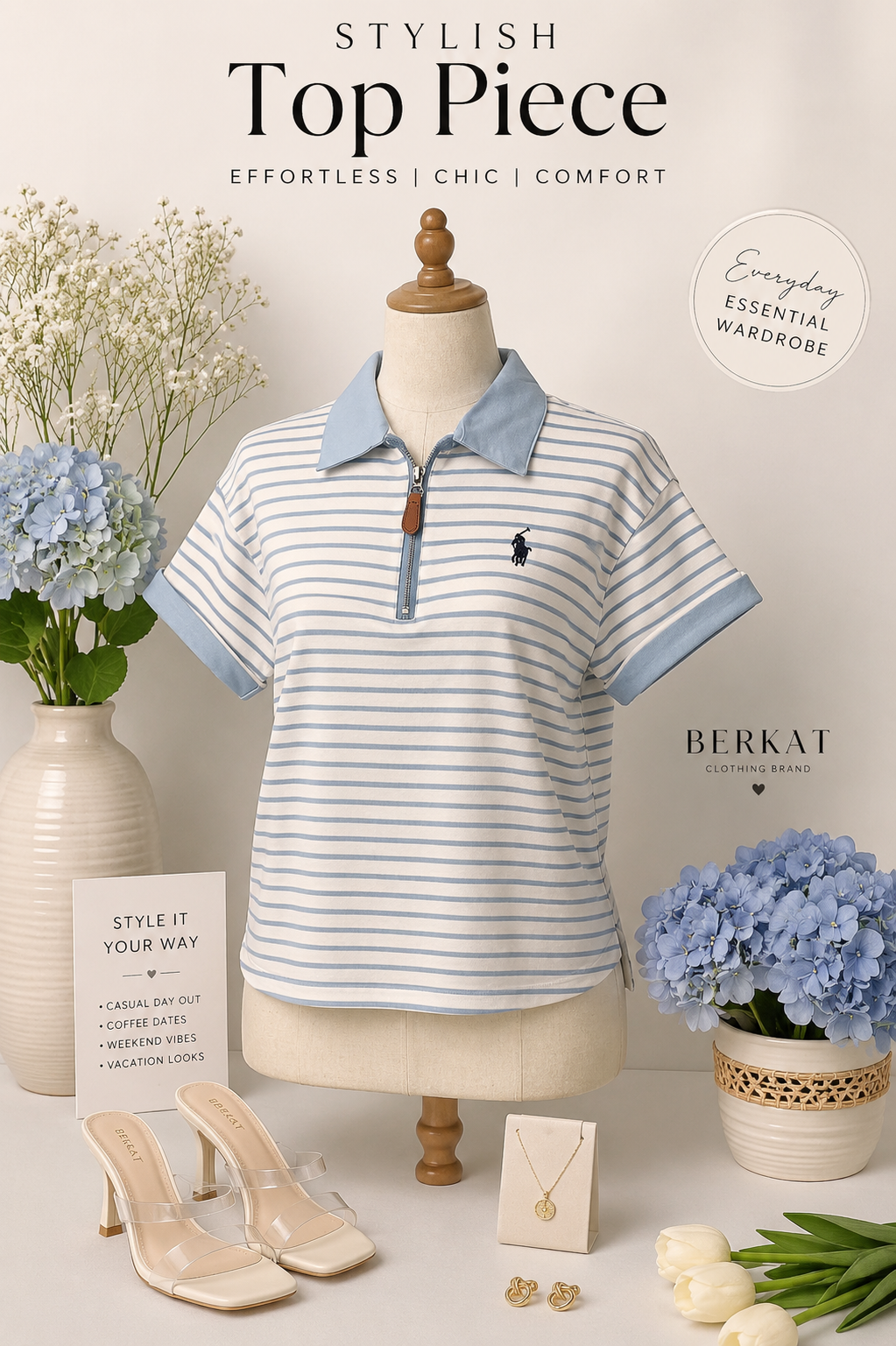 Stripe Imported T-shirt