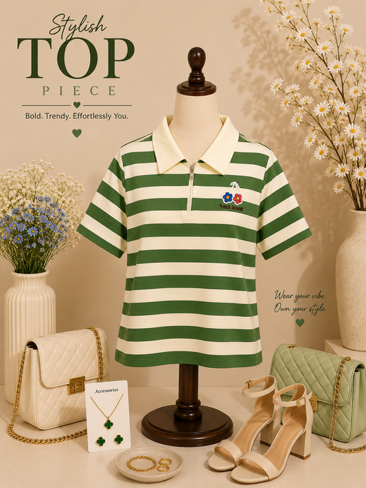 Stripe Imported T-shirt