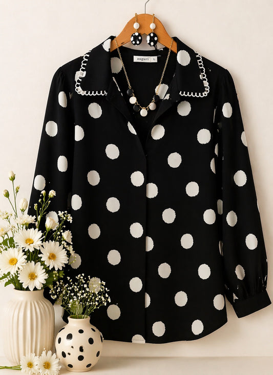 Organza polka Dot Top