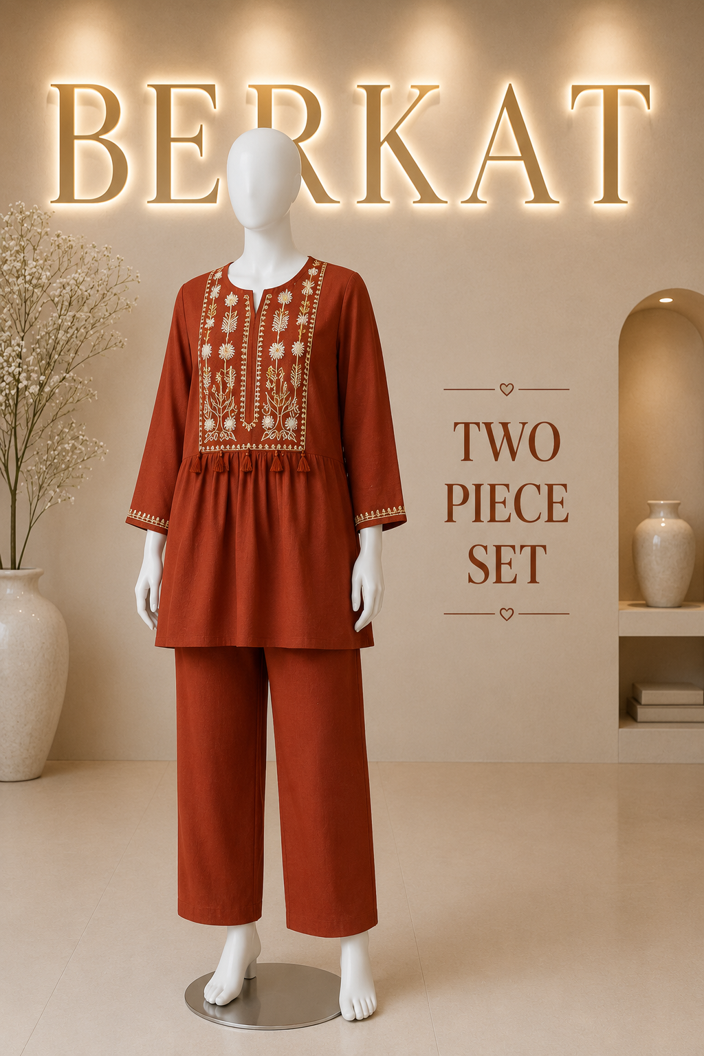 Peplum Style Co-ord Set