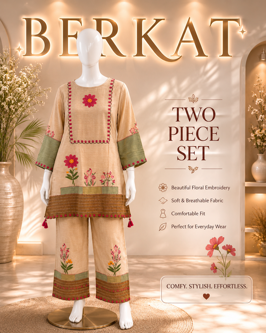Printed Muslin Co-ord Set