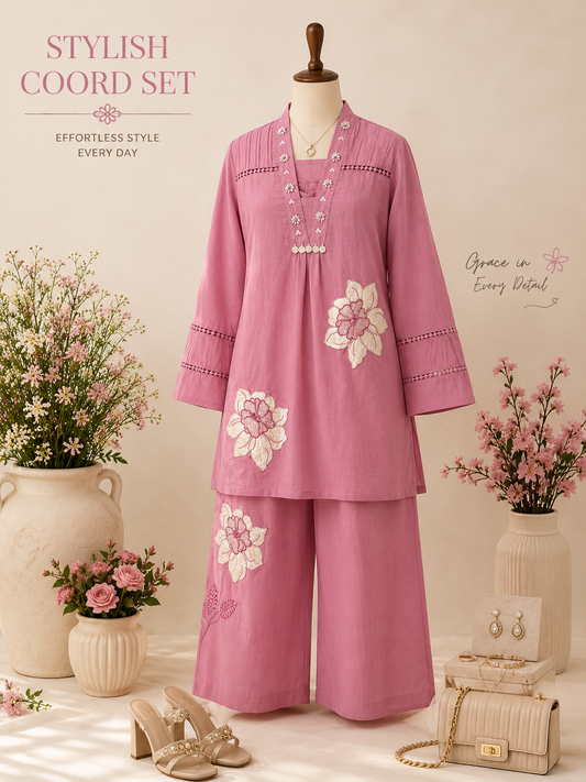 Beautiful Pink Co-ord Set